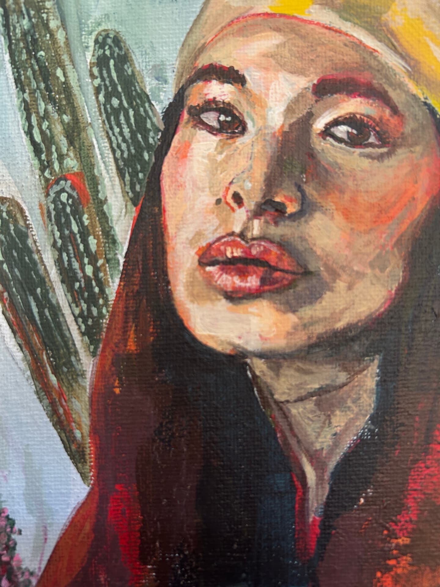 Brushwork detail