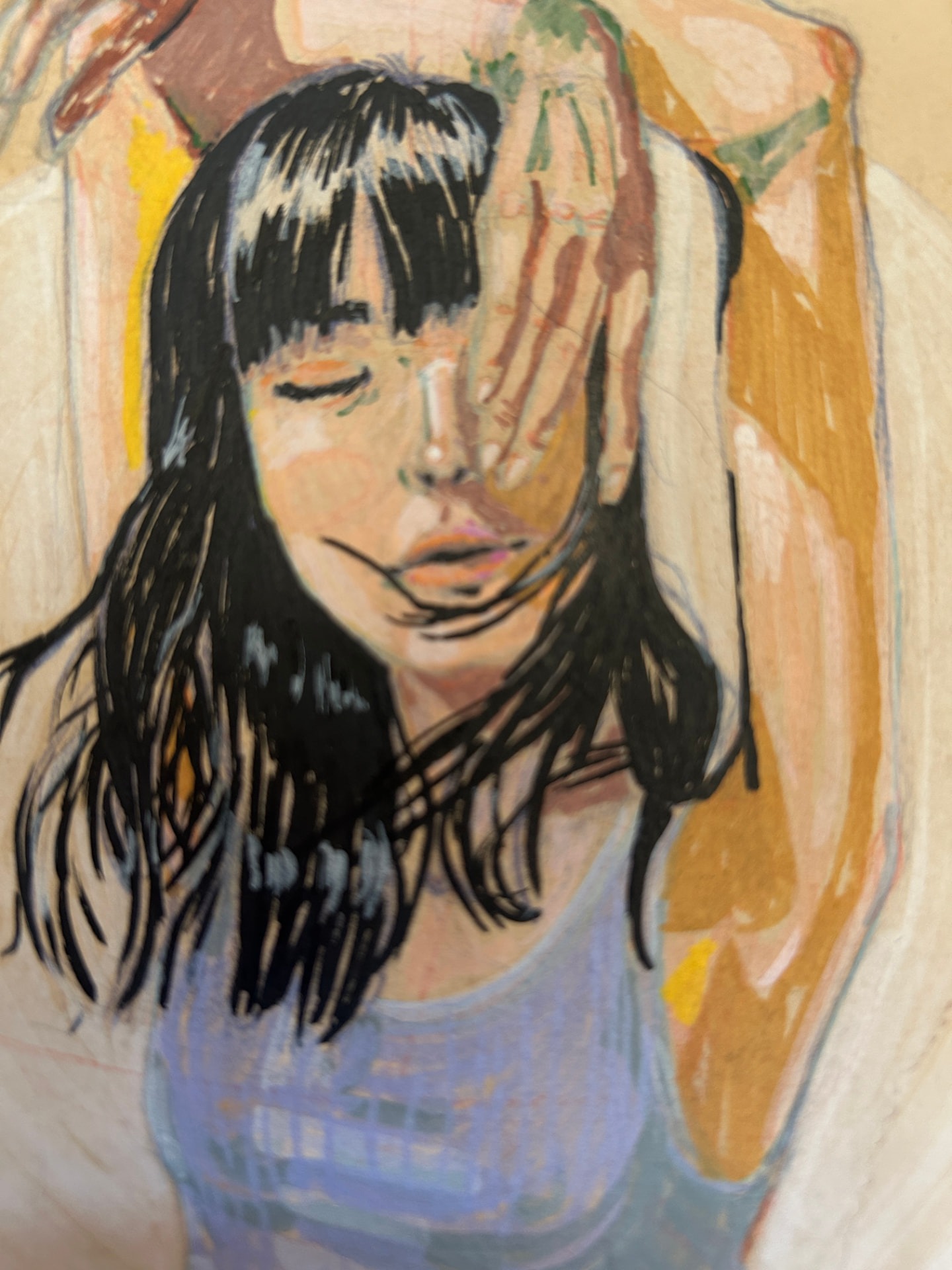 Brushwork detail