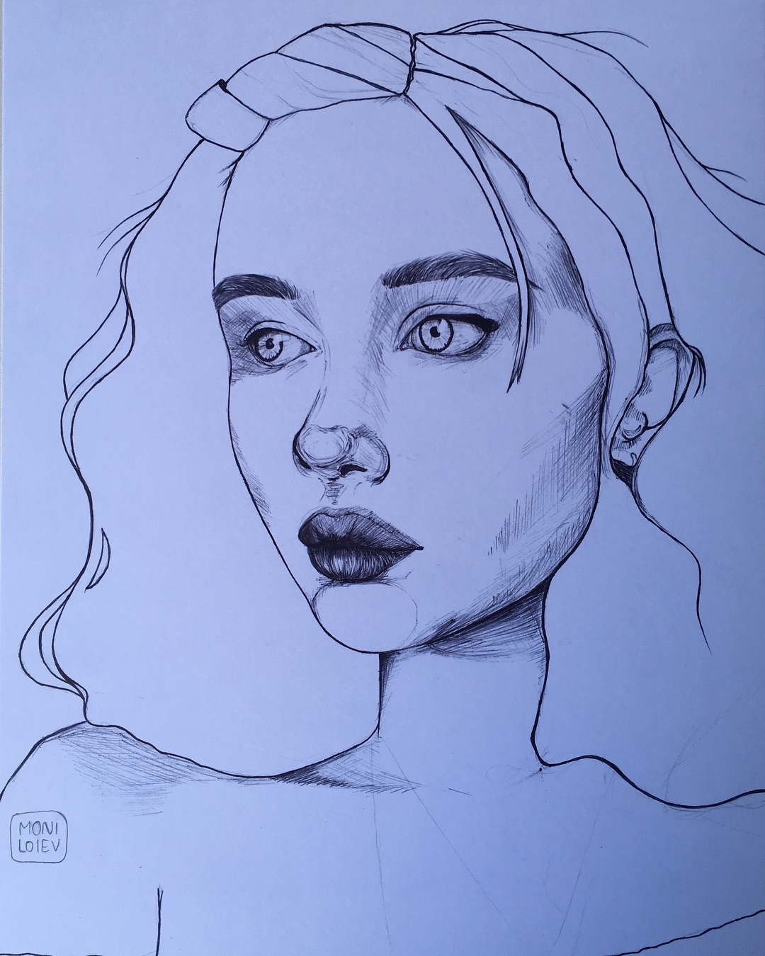 Woman Line Work