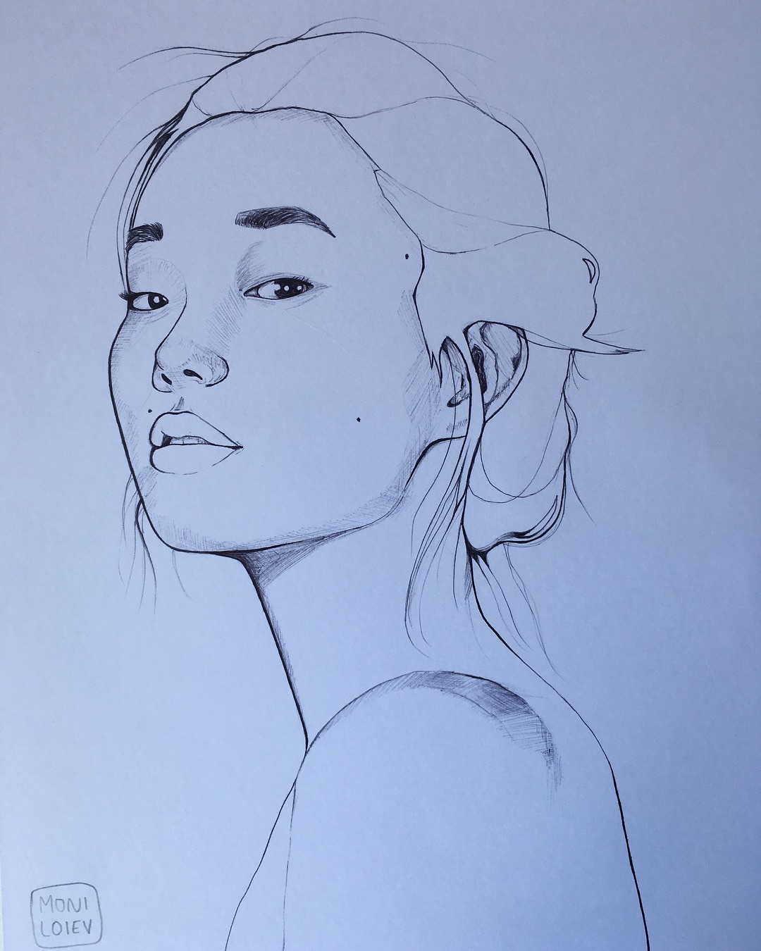 Woman in Line 2