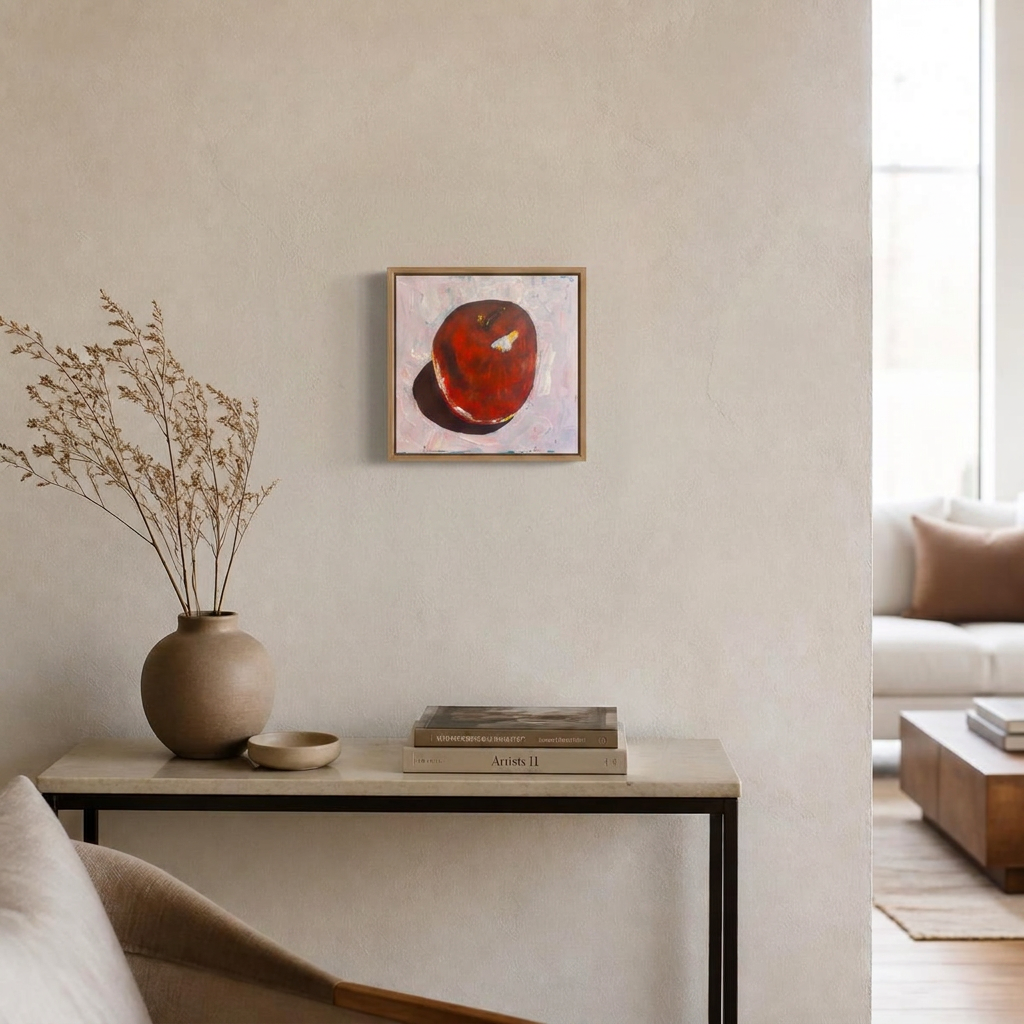 Framed, in a home