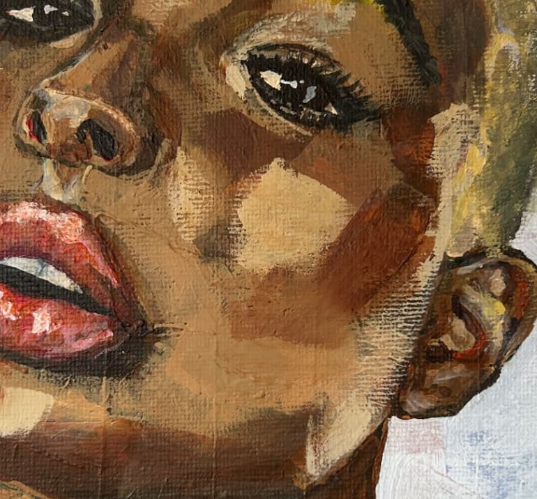 Brushwork detail